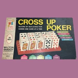 Vintage Milton Bradley 1968 Cross Up Poker Game COMPLETE